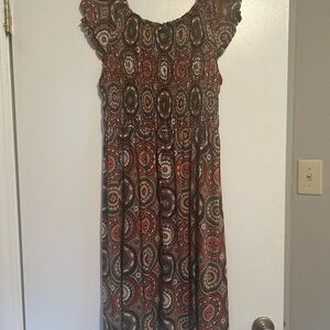 Vibrant Patterned Maxi Dress